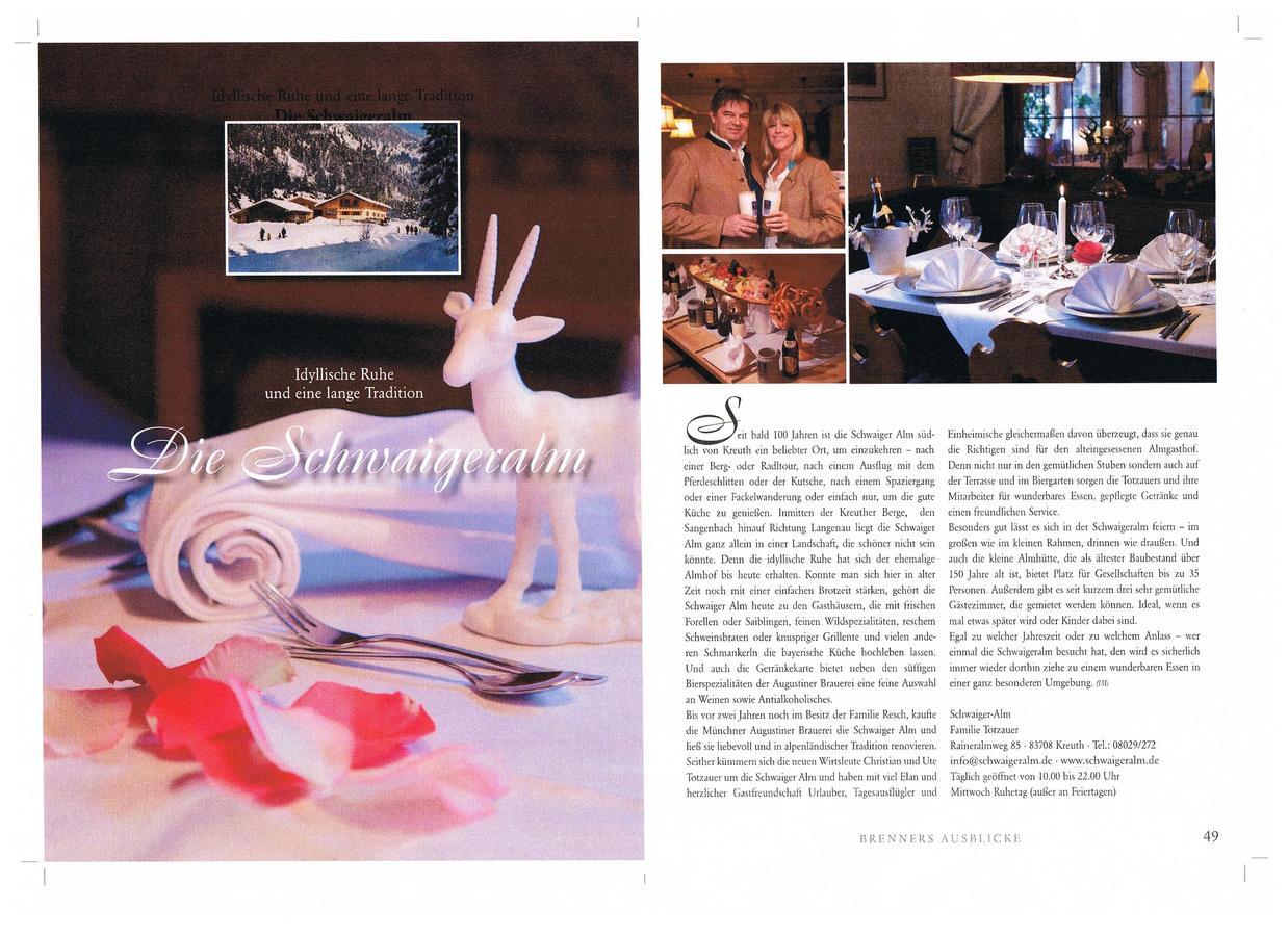 Schwaigeralm Otel Kreuth Dış mekan fotoğraf